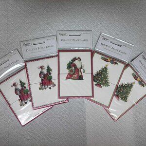 CASPARI CHRISTMAS DIE-CUT PLACE CARDS 5 packs
